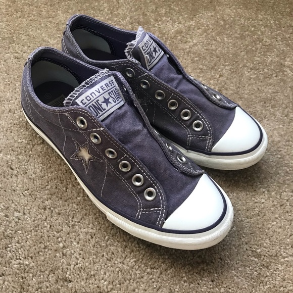 Converse Shoes - Blue star converse